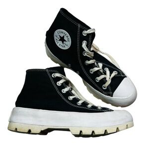 Converse Black and White Chunky High-Top Sneakers